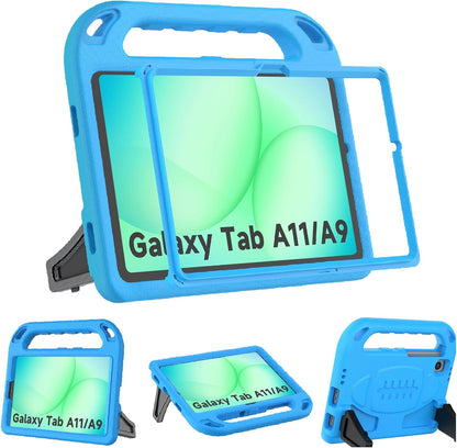 Kids Protective Case for Samsung Galaxy Tab A11 (8.7 Inch, 2025), A9 (8.7 Inch, 2023), and A7 Lite (8.7 Inch, 2021) - Features Built-In Screen Protector and Shockproof Design - Blue
