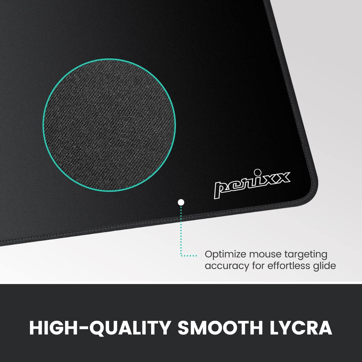 DX-1000XL Waterproof Gaming Mouse Pad with Stitched Edges and Non-Slip Rubber Base - Extra Large 15.75 x 12.6 x 0.12 Inches, Black