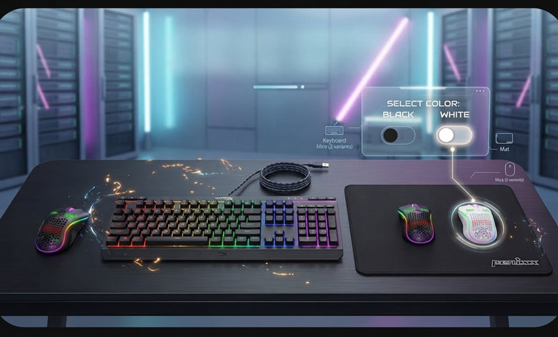 Black Gaming Setup