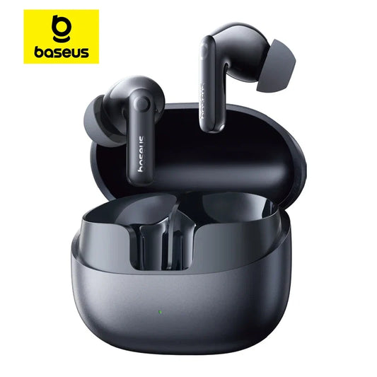 Baseus BP1 Pro Wireless Earbuds - 50dB Noise Cancelling, Bluetooth 6.0, LDAC Hi-Res Audio, 6-Mic AI Technology, IP55 Rated