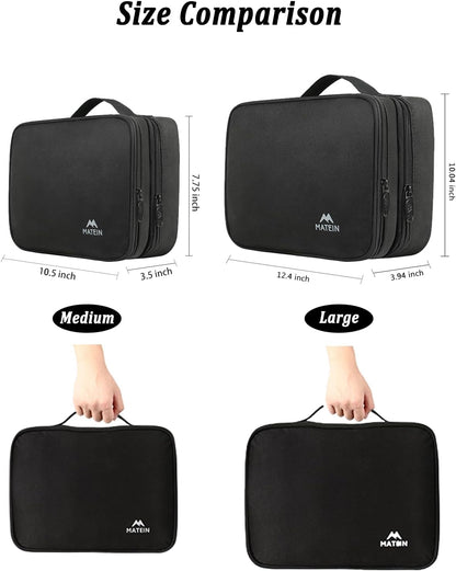 Electronics Organizer Travel Case - Water-Resistant Cable Organizer Bag for Camera Accessories, Travel Essentials, and Devices - Ideal Gift for Men
