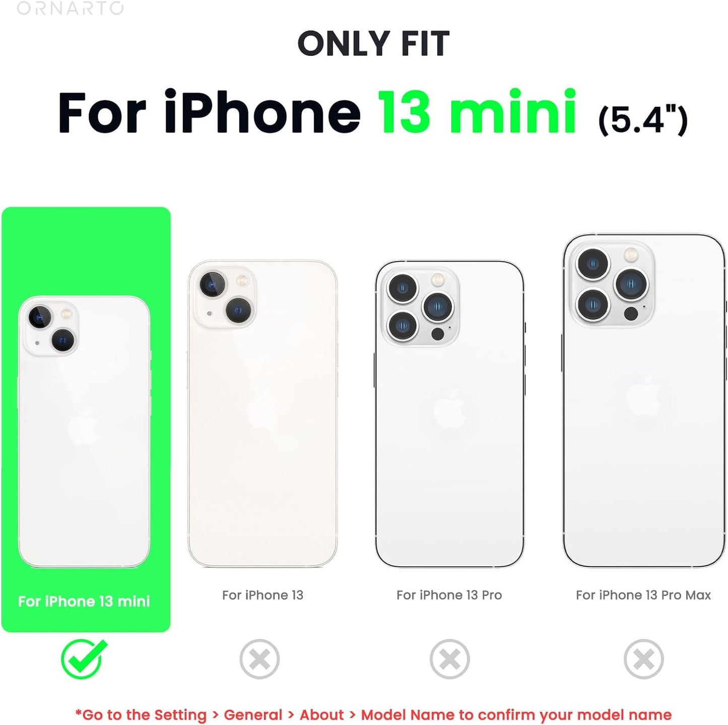 iPhone 13 Mini Liquid Silicone Case, Midnight - 4-Layer Shockproof Design with Soft Touch Finish, Raised Edges, and Microfiber Lining