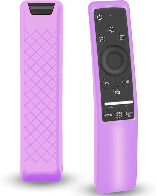 Samsung Smart TV Remote Controller BN59 Series Compatible Silicone Cover - Lightweight, Shockproof, Anti-Slip Sleeve in Purple