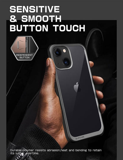 iPhone 13 Case with Military-Grade Protection, Slim and Lightweight Design, Premium Hybrid Clear Back, Raised Edges, Wireless Charger Compatible, Unicorn Beetle Style