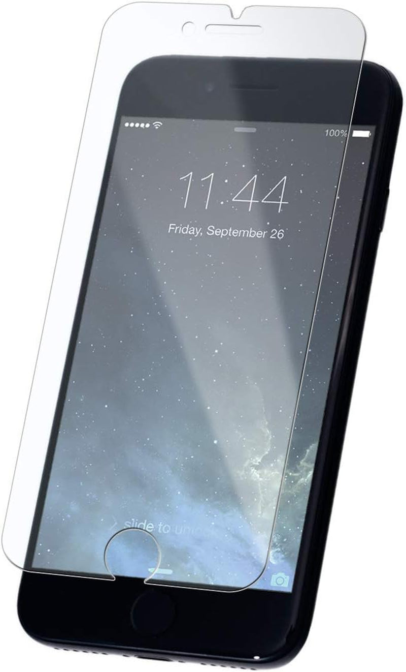 iPhone 8/7/6 Plus Tempered Glass Screen Protector - 2 Pack with Easy Installation Frame and Cleaning Kit, 9H Hardness, Scratch and Shatter Resistant, 99% HD Clarity