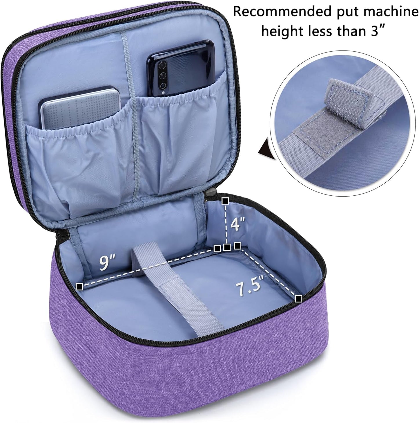 Professional Carrying Case for DR.J Mini Projector and Accessories - Purple
