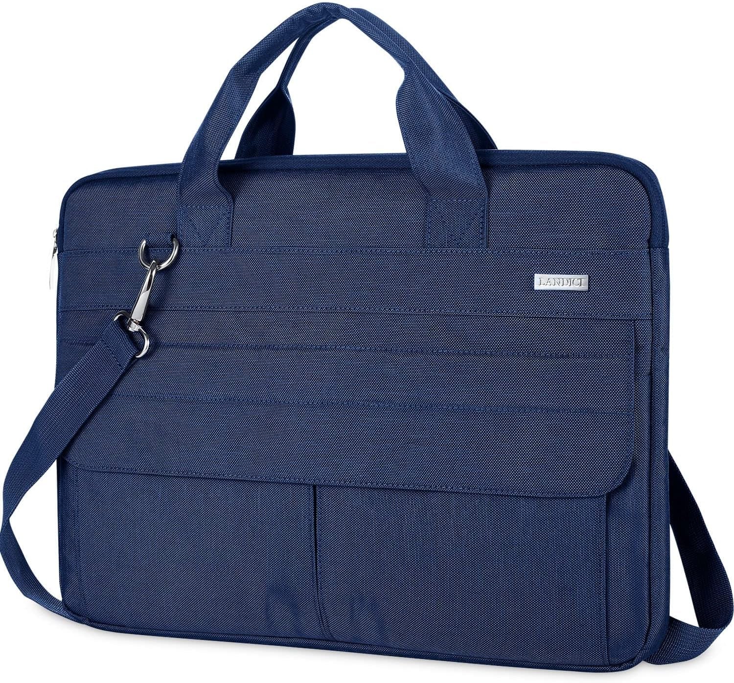 15.6-Inch Water-Resistant Laptop Bag with Shoulder Strap - Slim Waterproof Sleeve for MacBook Pro 15/16, MacBook Air 15, and 15-16 Inch HP, Acer, Dell, Lenovo, and ASUS Laptops