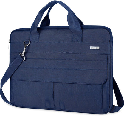 15.6-Inch Water-Resistant Laptop Bag with Shoulder Strap - Slim Waterproof Sleeve for MacBook Pro 15/16, MacBook Air 15, and 15-16 Inch HP, Acer, Dell, Lenovo, and ASUS Laptops
