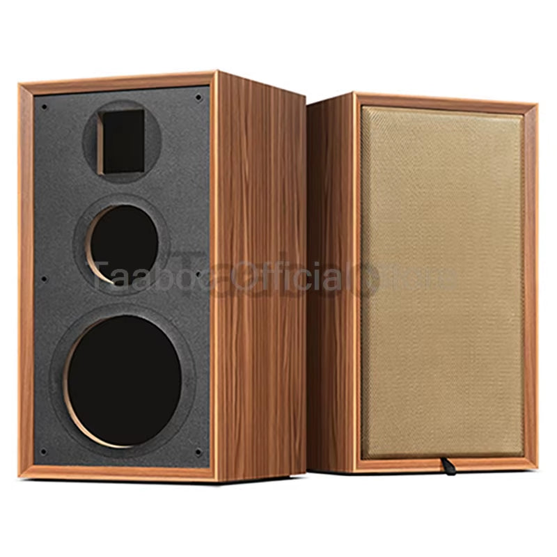 8-Inch Three-Way Labyrinth Bookshelf Speaker Enclosure for DIY Hi-Fi Audio - Handmade Wooden Passive Speaker Box