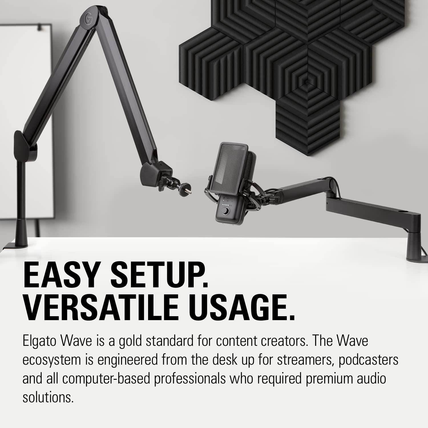 Wave:3 USB Condenser Microphone for Streaming - Cardioid Capsule, 24-Bit/96kHz Audio, Anti-Distortion Clipguard, Complimentary Mixer Software, Plug and Play for Mac and PC