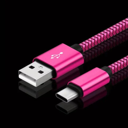 60W High-Speed USB-A to USB-C Charging Cable with Durable Nylon Braided Design