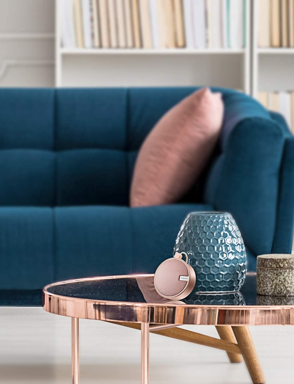 C12 IP67 Waterproof Bluetooth Shower Speaker - Portable Wireless Speaker with Loud Clear Sound, TF Card Support, Suction Cup, Ideal for Outdoor Activities - Pink