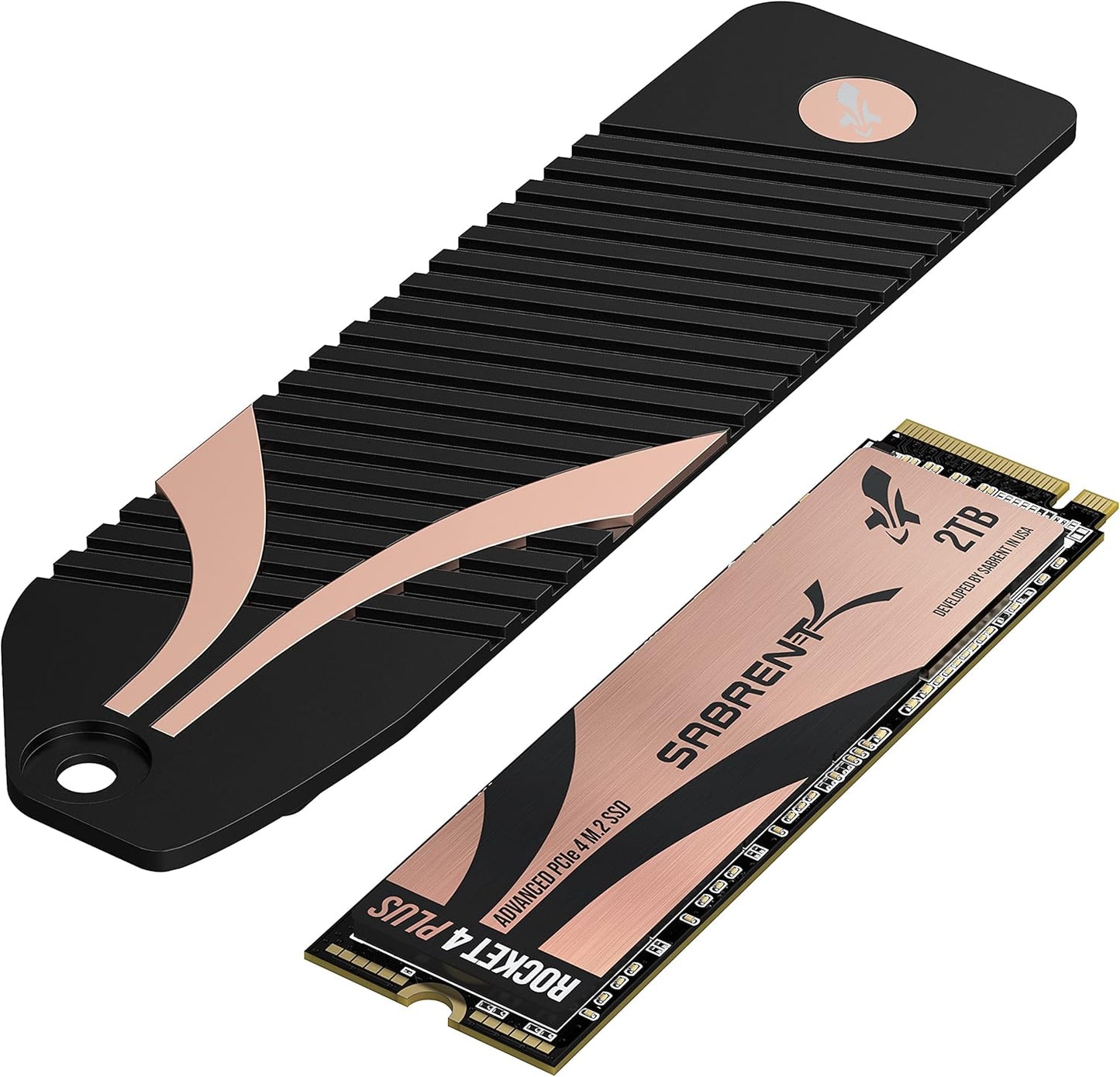 2TB Rocket 4 Plus NVMe 4.0 Gen4 PCIe M.2 Internal High-Performance SSD with M.2 NVMe Heatsink Combo (SB-RKT4P-PSHS-2TB)