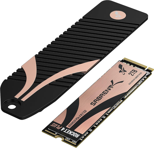 2TB Rocket 4 Plus NVMe 4.0 Gen4 PCIe M.2 Internal High-Performance SSD with M.2 NVMe Heatsink Combo (SB-RKT4P-PSHS-2TB)
