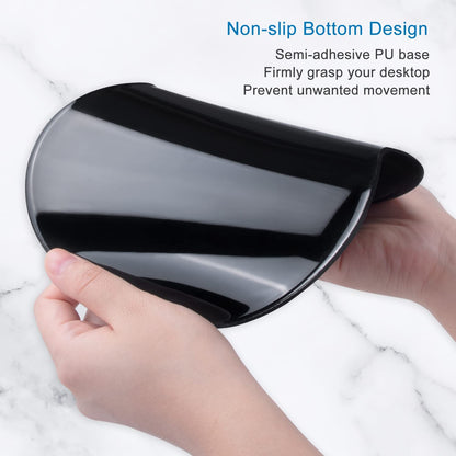 Ergonomic Mouse Pad with Gel Wrist Support and Non-Slip PU Base, 9.5 x 8 Inches, Landscape Forest Design for Office Comfort and Pain Relief