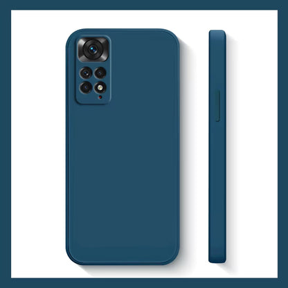 Xiaomi Redmi Note 11S Shockproof Liquid Silicone Phone Case - Compatible with Redmi Note 10, 11, 12, 13 Pro Plus 5G