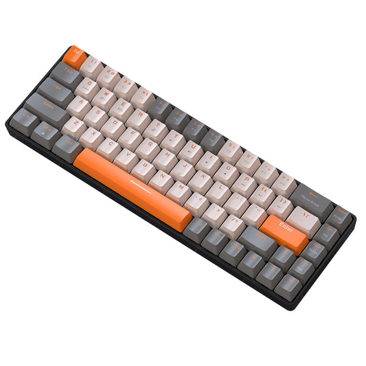 K68 60% Wireless Mechanical Gaming Keyboard with Dual Mode BT 5.0/2.4GHz Receiver, Compact 68-Key Design, Hot-Swappable for PC, Mac, and Xbox