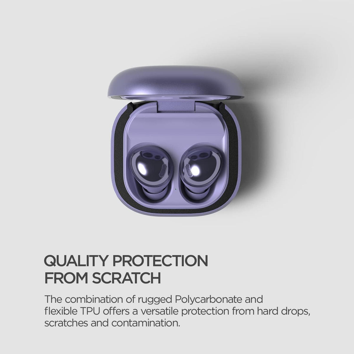 Contemporary Galaxy Buds Case (2020-2023) - Purple
