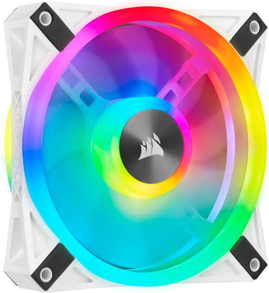 Corsair QL Series iCUE QL120 RGB 120mm PWM White LED Fan - Single Unit