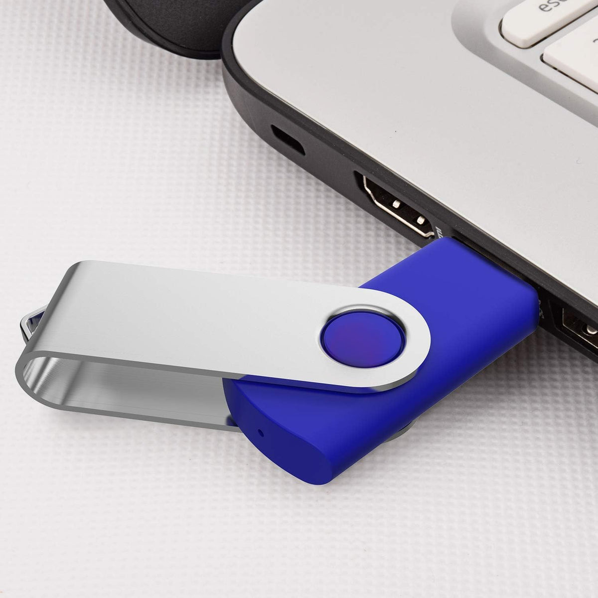 10-Pack 64GB USB 2.0 Flash Drives - Blue