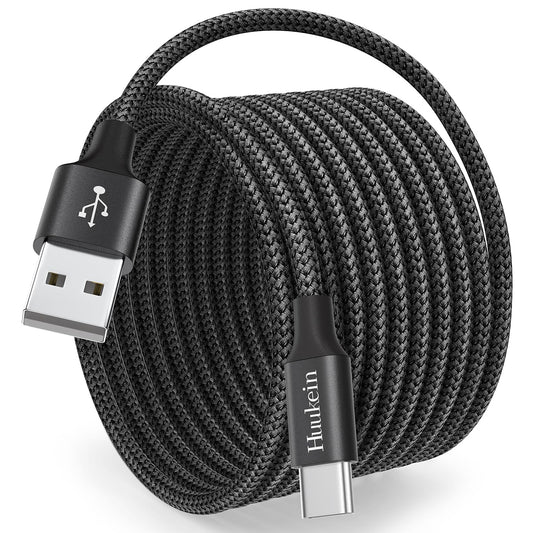 10Ft USB C Cable - Fast Charging USB A to USB C Charger Cord, Nylon Braided for iPhone 17, Air 16, 15 Pro Max Plus, and Samsung Galaxy S21, Note 10